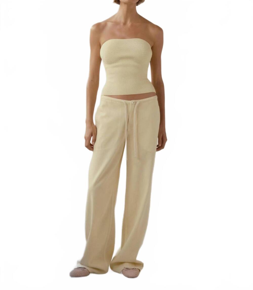 NEW DL1961 - WOMEN'S sienna drawstring wide leg jean in prosecco aura
